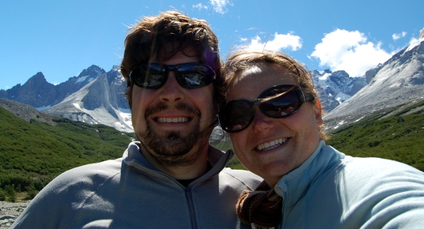 adam and megan - torres del paine